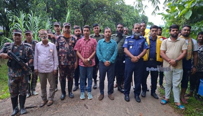 ছাতকে অবৈধ বালু উত্তোলনের দায়ে দুইজনকে কারাদণ্ড